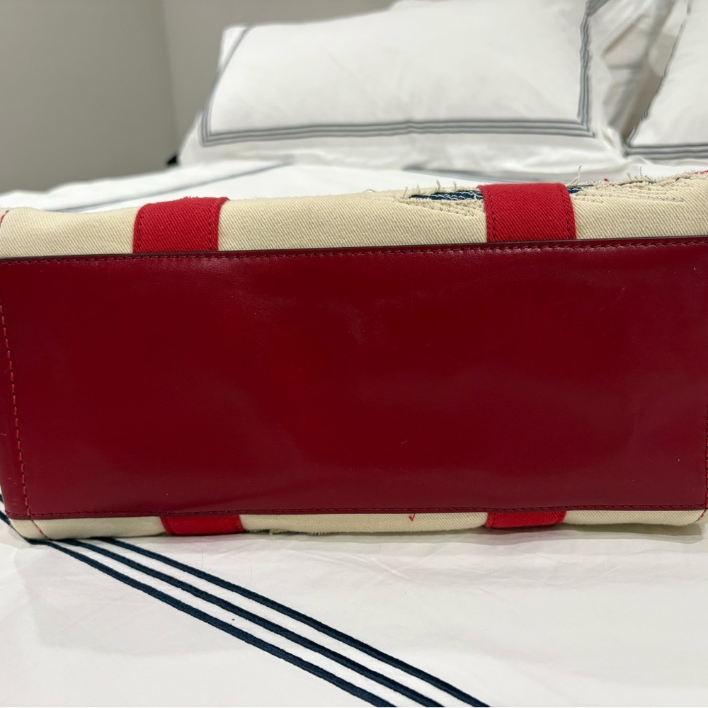 Marc Jacobs Red and Tan Tote Bag - Picture 5 of 6